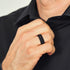 Silicone Wedding Ring with Stainless Steel Strip - MetalBar Collection